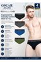 Platinum Collection Men's Underwear Briefs Cotton Bamboo Lycra Ultrasoft Breathable All-Day Comfort