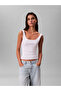 Corded Fabric Logo Cotton Slim Fit Round Neck Undershirt Lv047A804Gyaa Undershirt Lv047A804 - 4