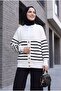 Double Pocket Striped Buttoned Cardigan - 3