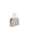 Duki Daso White Leather Women's Hand and Shoulder Bag |   Summer T8509 White Single Compartment with Zipper and Pocket - 5