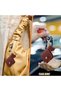 Personalized Brown PU Photo Keychain,Mini Portable Symmetrical Picture Keyring for Bags - 6