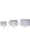4 Pcs Mesh Makeup Bags,Travel Zipper Cosmetic Bag Set,Portable Toiletry Pouch for Purse and Travel,Grey - 3