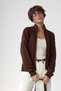 Women's Mock Neck Double Zippered Knitwear Cardigan - 4
