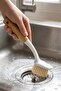 Compact Dish and Sink Cleaning Brush with Bamboo Handle, Short Handle, 22 cm - 2
