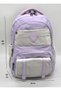 Luxury Waterproof Fabric Thermal Lunch and Pen Holder Backpack School Primary School Bag Set of 3 / 8020 - 3