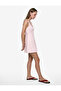 Embroidered Comfortable Fit Cotton Crew Neck Sleeveless Mini Dress - 4