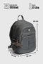 My Polo 8667 Klinkır Okul Bag Sı Sırt Bag Daily Trip Sports Travel Vacation Dark Grey - 7