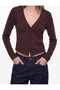 Comfortable Fit Buttoned Long Sleeve V-Neck Cardigan - 3