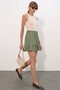 1884 Knitted Mini Skirt - Çağla - 2