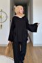 Black Kimono Pantsuit - 2