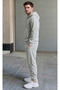 Men's 3 Thread Count Hooded Tracksuit Set with Side Pockets (Soft Wool-Blend Fabric) - 7