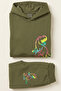 Boy's Tracksuit Set Dinosaur Printed Fleece-Lined Winter - 5