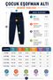 Boy's Cotton Striped Detailed Sweatpants Anthracite Melange-26116 - 5