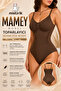 Mamey 3 Zone Effect (HANGED FROM BOTTOM) مشد الجسم بدون خياطة مع مشابك تثبيت لون بني 10