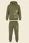 Boy's Tracksuit Set Dinosaur Printed Fleece-Lined Winter - 4