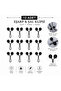 Hijab 12-Piece Natural Stone Collection Scarf Buckle Clip Scarf Shawl Clip - 2