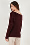 Premium Regular Fit Boat Neck Button Detailed Sweater Women's Sweater 680Kz002563 - 7