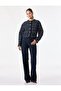 Crew Neck Long Sleeve Cropped Tweed Jacket with Metal Button Accessories