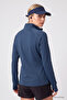 Parlament Zippered Mock Neck Basic Comfortable Form Women's Running Jacket - 97310 - 4