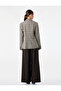 Regular Fit Long Sleeve Classic Collar Pocketed Buttoned Plaid Blazer Jacket - 4