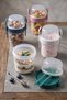 Set of 4 Snack Food Yogurt Muesli Granola Diet Containers with Forks and Spoons - Food Storage Container 650 ml - 8