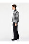 Comfortable Fit Plaid Patterned Long Sleeve Lumberjack Shirt with Covered Pockets - 3