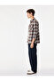 Regular Fit Classic Collar Long Sleeve Plaid Lumberjack Shirt with Flap Pockets - 3
