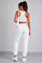 Plain Model Elasticated Cuffed Combed Cotton Sweatpants - 5