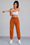 Plain Model Elasticated Cuffed Combed Cotton Sweatpants - 3