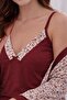 طقم بيجامة نسائي 4053 مكون من 3 قطع من الفيسكون - 3