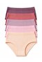 Cotton Ribbed Women's Panties Mixed Colors 5 Pieces - 2