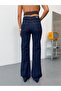 Women's High Waist Spanish Flare Jeans with Front Patch Pockets - 2