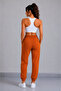 Plain Model Elasticated Cuffed Combed Cotton Sweatpants - 5