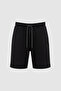 Men's Black Knitted Shorts 50322605-Vr046 - 7