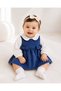 Seasonal 2-Piece Baby Girl Set with Corduroy Dress and Linen Shirt - 2