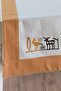 Buldan Fabric with Border and Stone Print, Ethnic Patterned Runner - Mustard - 3