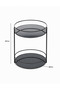 Bathroom Organizer Organizer Jewelry Cosmetic Towel Shelf Stand 2 Tiers - 3