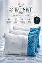 ®   3 Pieces - Adjustable Memory Foam Pillow - Double Surface - Cooling Fabric - with Neck Support Orthopedic
