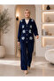 Floral Knit Set (NAVY BLUE) - 3