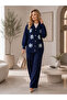 Floral Knit Set (NAVY BLUE) - 6