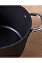 Noir Titanium Deep Pot - Black - 24 cm - 4