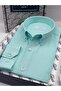 Slim Fit Long Sleeve Cotton Easy-To-Iron Men's Shirt with Gift Box Fs- 002225   - Mint - 2