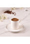 Hazel Platinum 4 Piece Turkish Coffee Cup Set for 2 People 90 ml - 2