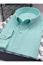 Slim Fit Long Sleeve Cotton Easy-To-Iron Men's Shirt with Gift Box Fs- 002225   - Mint - 3