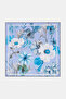 Floral Patterned Scarf Blue