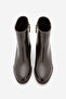 Women's Metal Heel Thick Heeled Boots Lumbi Brown - 6