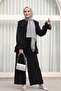 Lace-Up Front, Fold-Over Collar, Elasticated Sleeves, Lined Pants, Cupra Suit - Black - 4