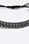 Men's Anthracite Hematite Stone Bracelet B009605 - 3
