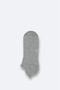 Men's Gray Bamboo Blend Booties Socks B008516