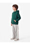 Eagle Printed Kangaroo Pocket Long Sleeve Oversize Hooded School Sweatshirt - 3